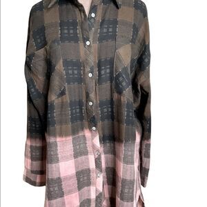 POL Oversized Plaid Woman's Shirt.  Various Sizes.  NWOT